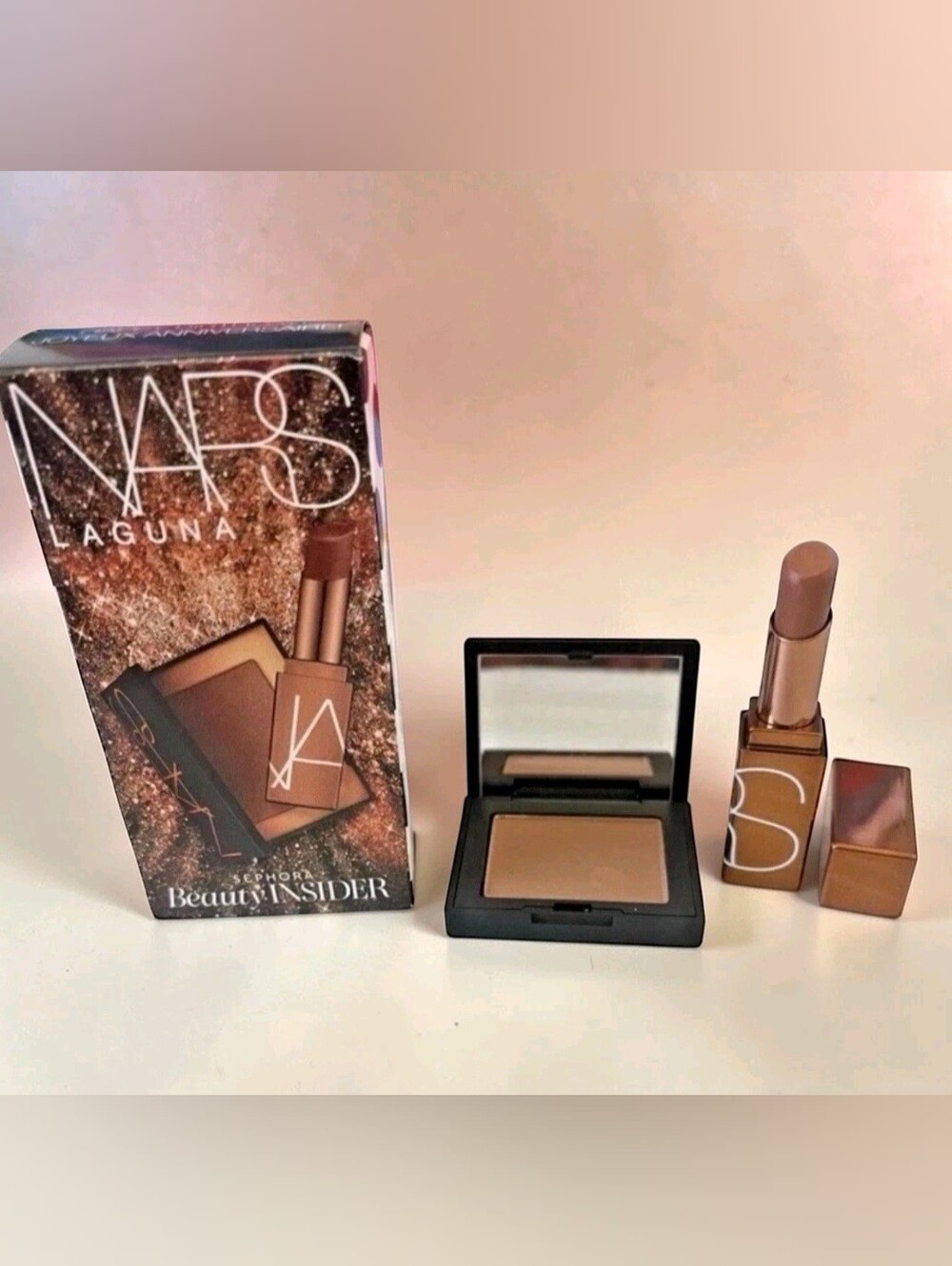 NARS Laguna Bronzer Compact & Nude Brown Lipstick Set